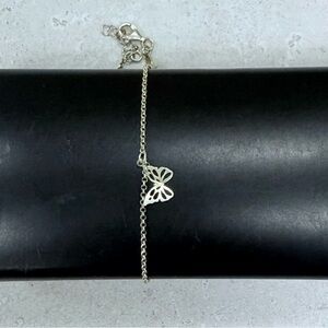 Elegant Silver Butterfly Bracelet